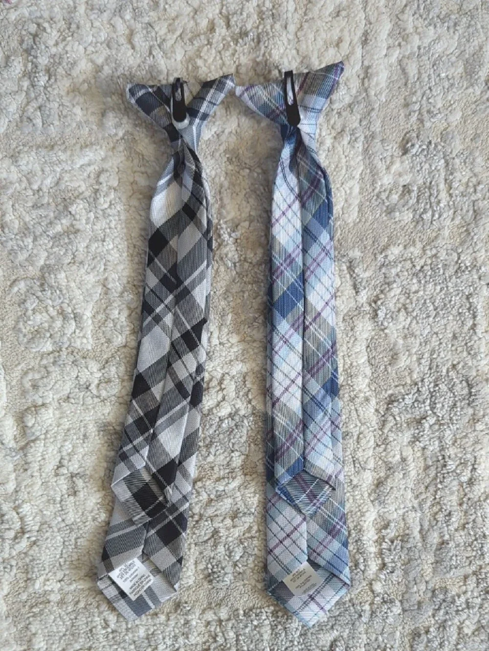 Plaid Slim Tie Set